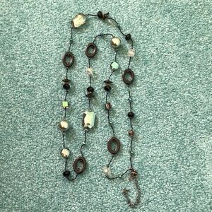 Crystal beaded necklace.